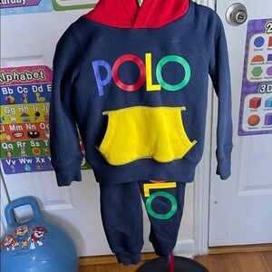Polo by Ralph Lauren Kids Tracksuit with Red and Blue